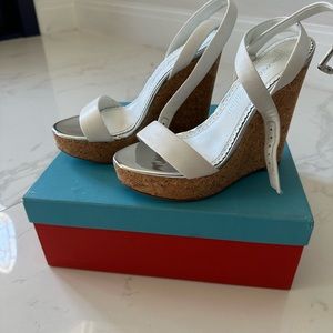 Jean michel Cazabat wedge sandal size 6 worn twice good condition